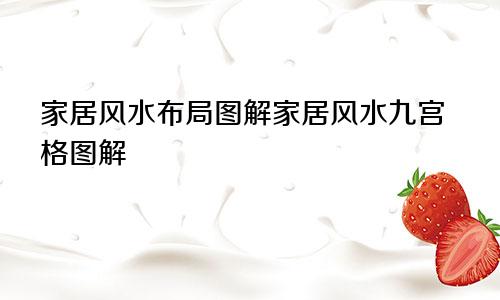 家居风水布局图解家居风水九宫格图解