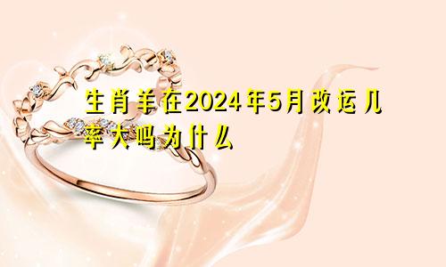 生肖羊在2024年5月改运几率大吗为什么