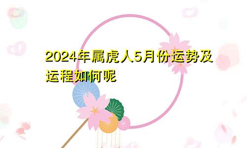 2024年属虎人5月份运势及运程如何呢