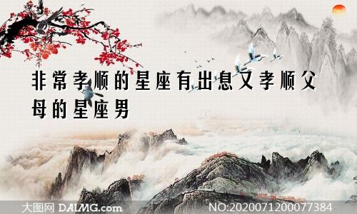 非常孝顺的星座有出息又孝顺父母的星座男