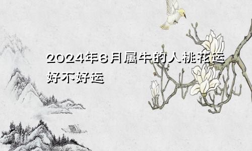 2024年6月属牛的人桃花运好不好运