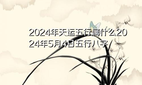 2024年天运五行属什么2024年5月4日五行八字
