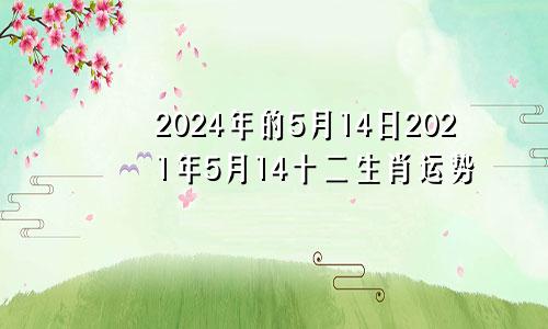 2024年的5月14日2021年5月14十二生肖运势