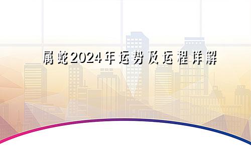 属蛇2024年运势及运程详解