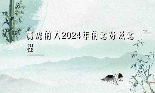属虎的人2024年的运势及运程