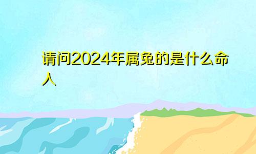 请问2024年属兔的是什么命人
