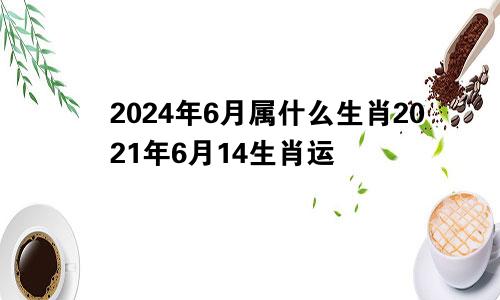 2024年6月属什么生肖2021年6月14生肖运