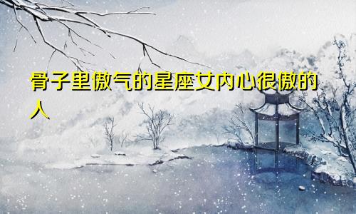 骨子里傲气的星座女内心很傲的人