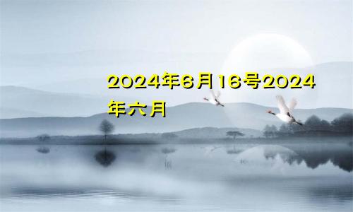2024年6月16号2024年六月