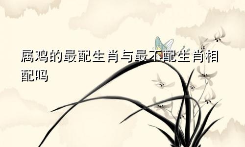 属鸡的最配生肖与最不配生肖相配吗