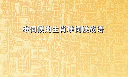 难伺候的生肖难伺候成语