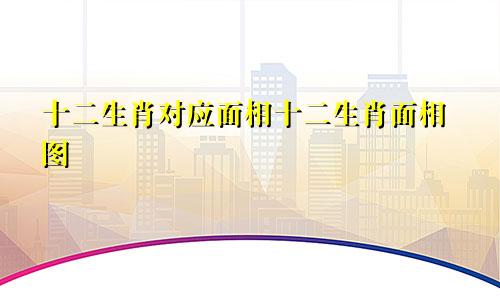 十二生肖对应面相十二生肖面相图