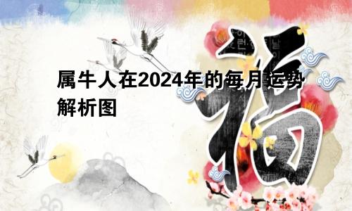 属牛人在2024年的每月运势解析图