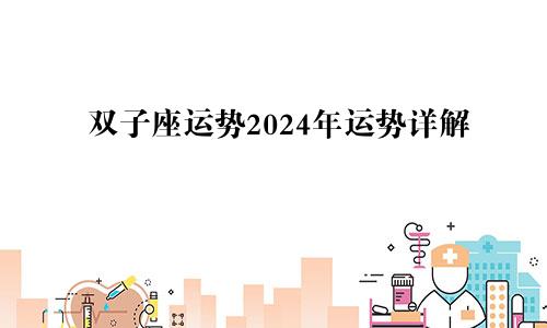 双子座运势2024年运势详解