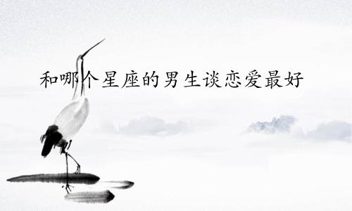 和哪个星座的男生谈恋爱最好