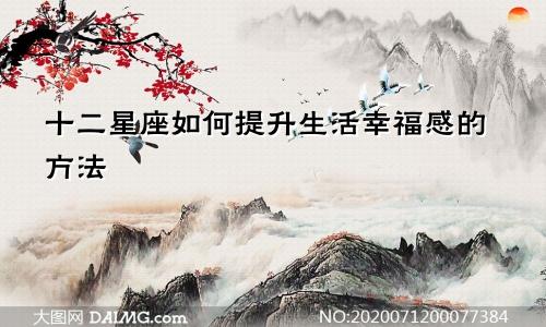 十二星座如何提升生活幸福感的方法