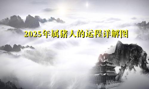 2025年属猪人的运程详解图