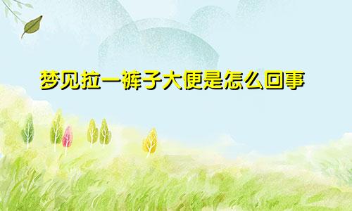 梦见拉一裤子大便是怎么回事