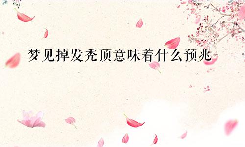 梦见掉发秃顶意味着什么预兆